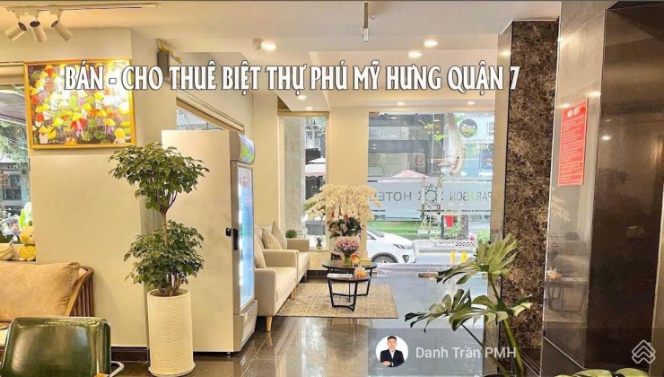 Bán CHDV có hầm 17 phòng HĐT 135tr/th khu Hưng Phước PMH Q. 7 giá 55 tỷ LH 0932785877 Danh Trần PMH